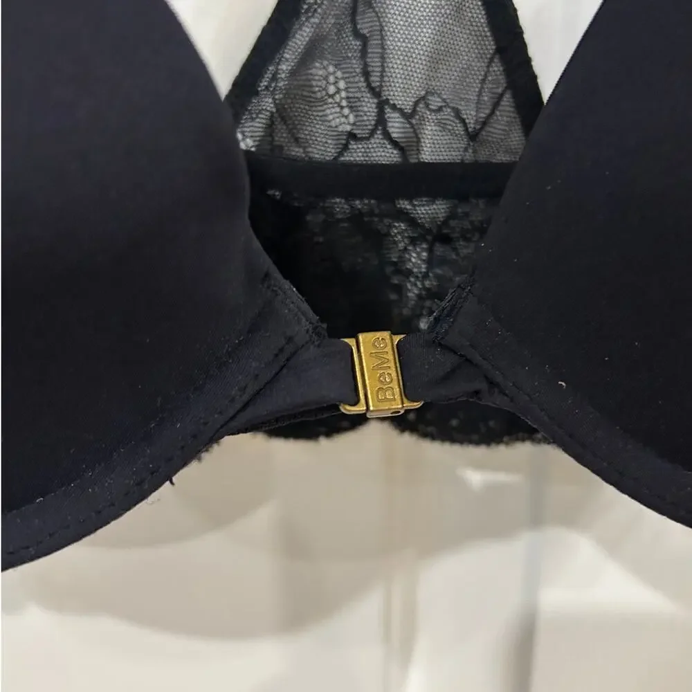 Be Me front closure bra 32D cross back adjustable straps new